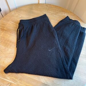 Nike Men's Dri-Fit Textured Black Yoga Joggers XXL